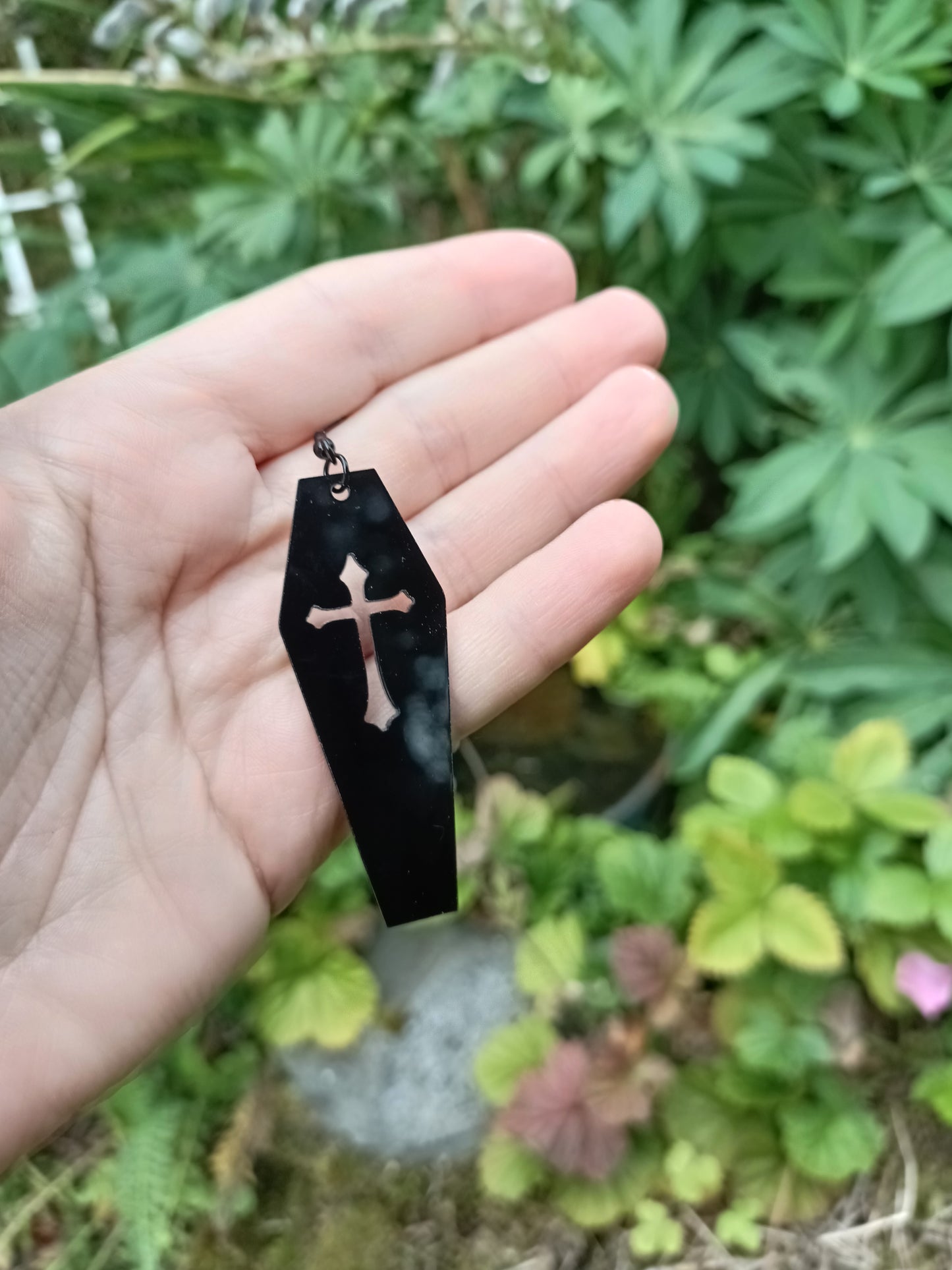 Black Coffin Earrings
