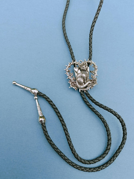 Cottagecore Cat Bolo Tie