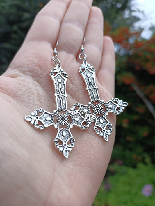 Gothic Cross Earrings