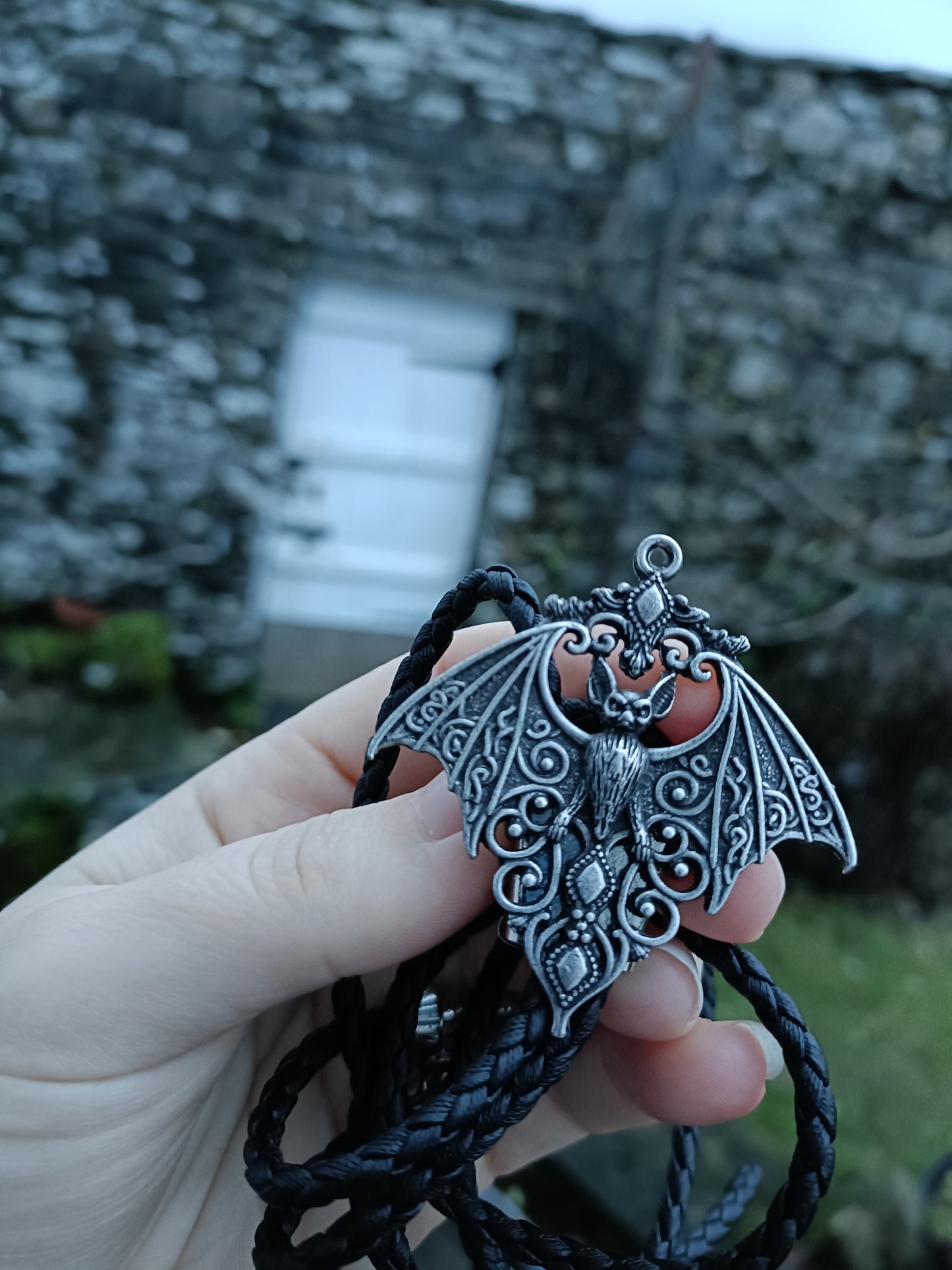 Gothic Vampire Bat Bolo Tie