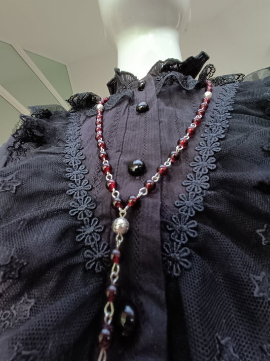 Blood Red Dainty Rosary