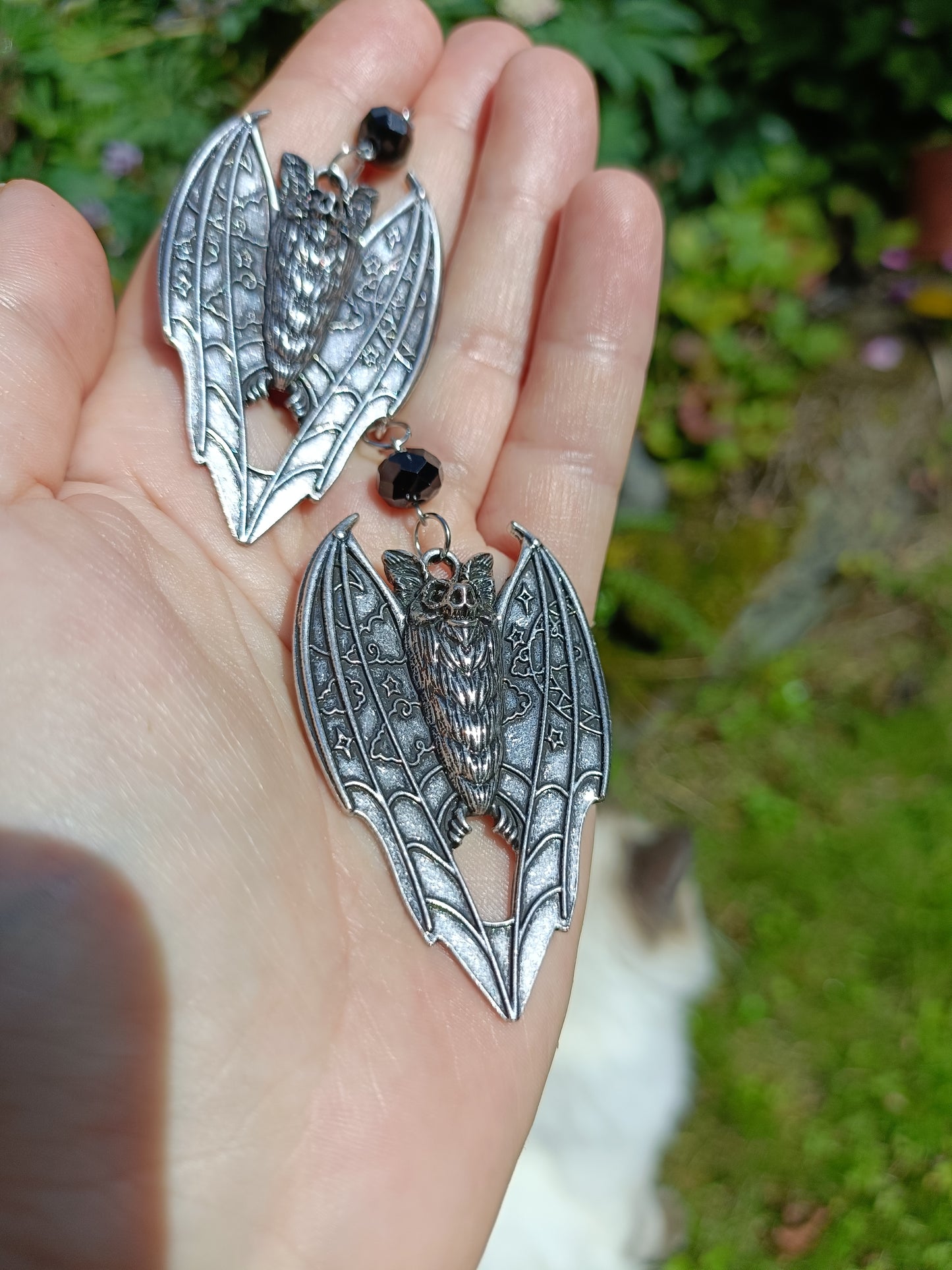 Night Sky Bat Earrings