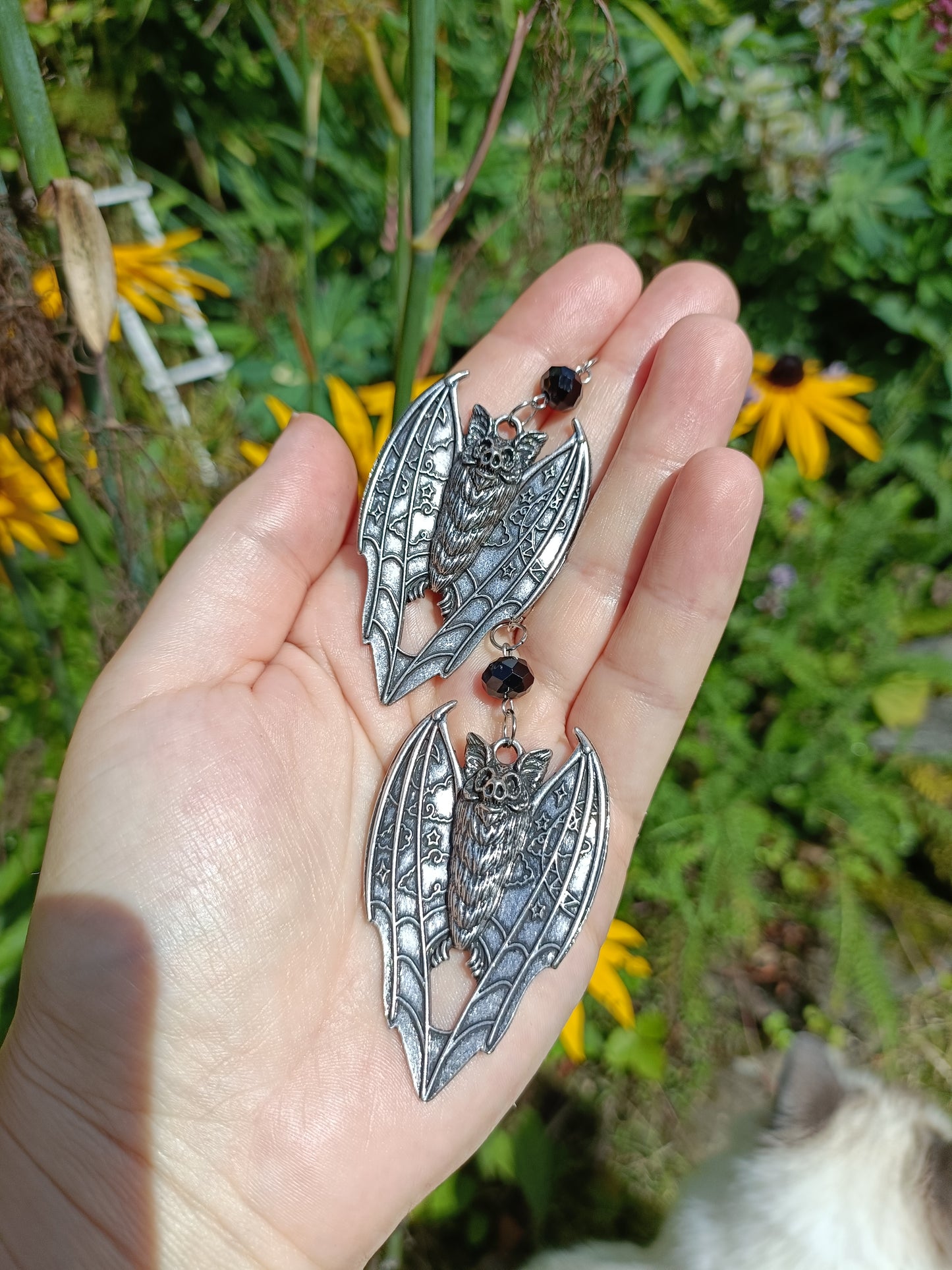 Night Sky Bat Earrings