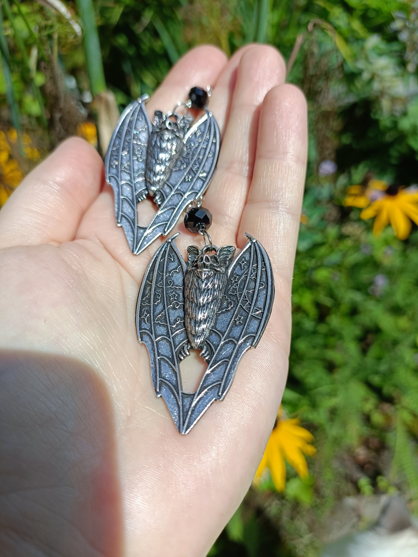 Night Sky Bat Earrings