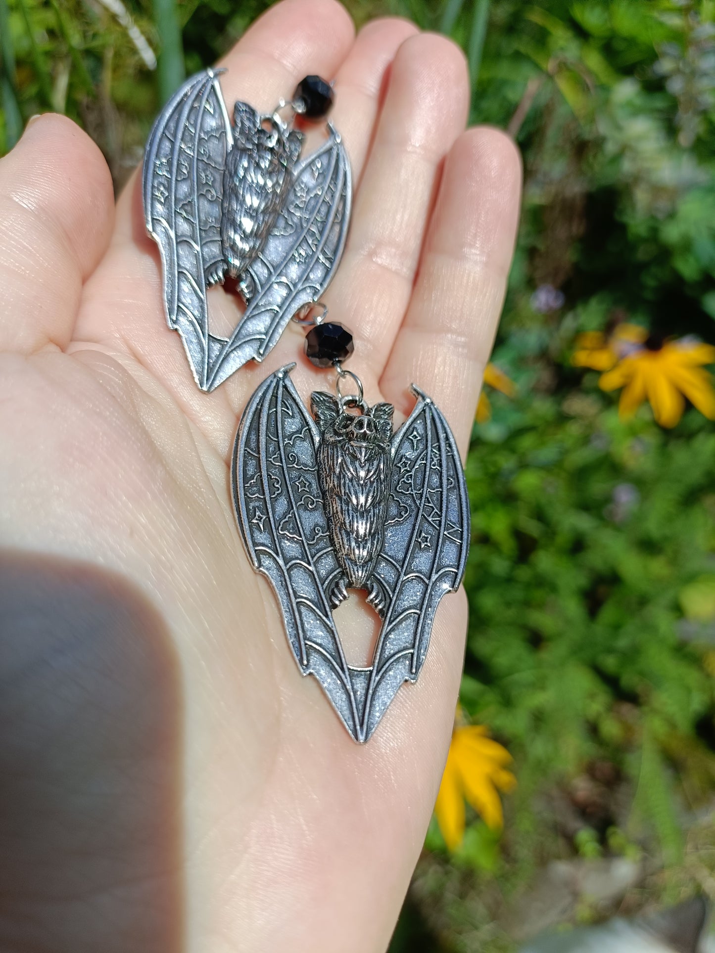 Night Sky Bat Earrings