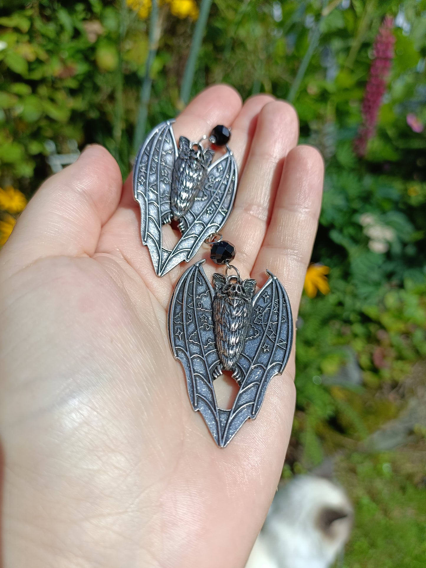 Night Sky Bat Earrings