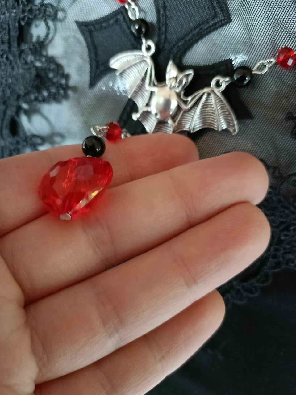 Vampires Heart Necklace