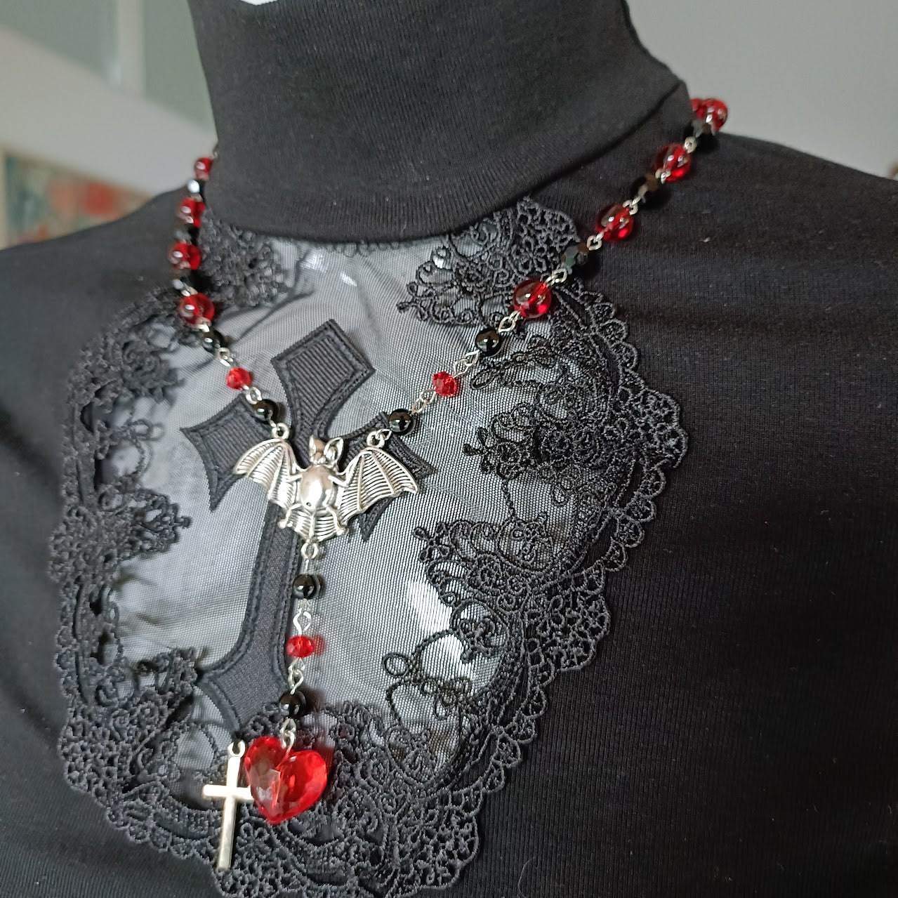 Vampires Heart Necklace