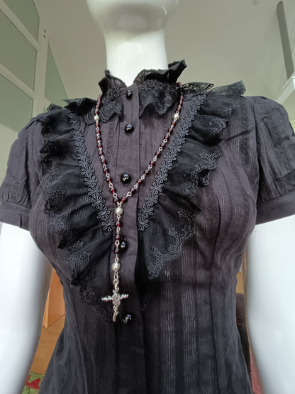 Blood Red Dainty Rosary