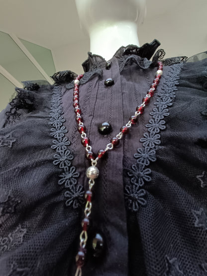 Blood Red Dainty Rosary
