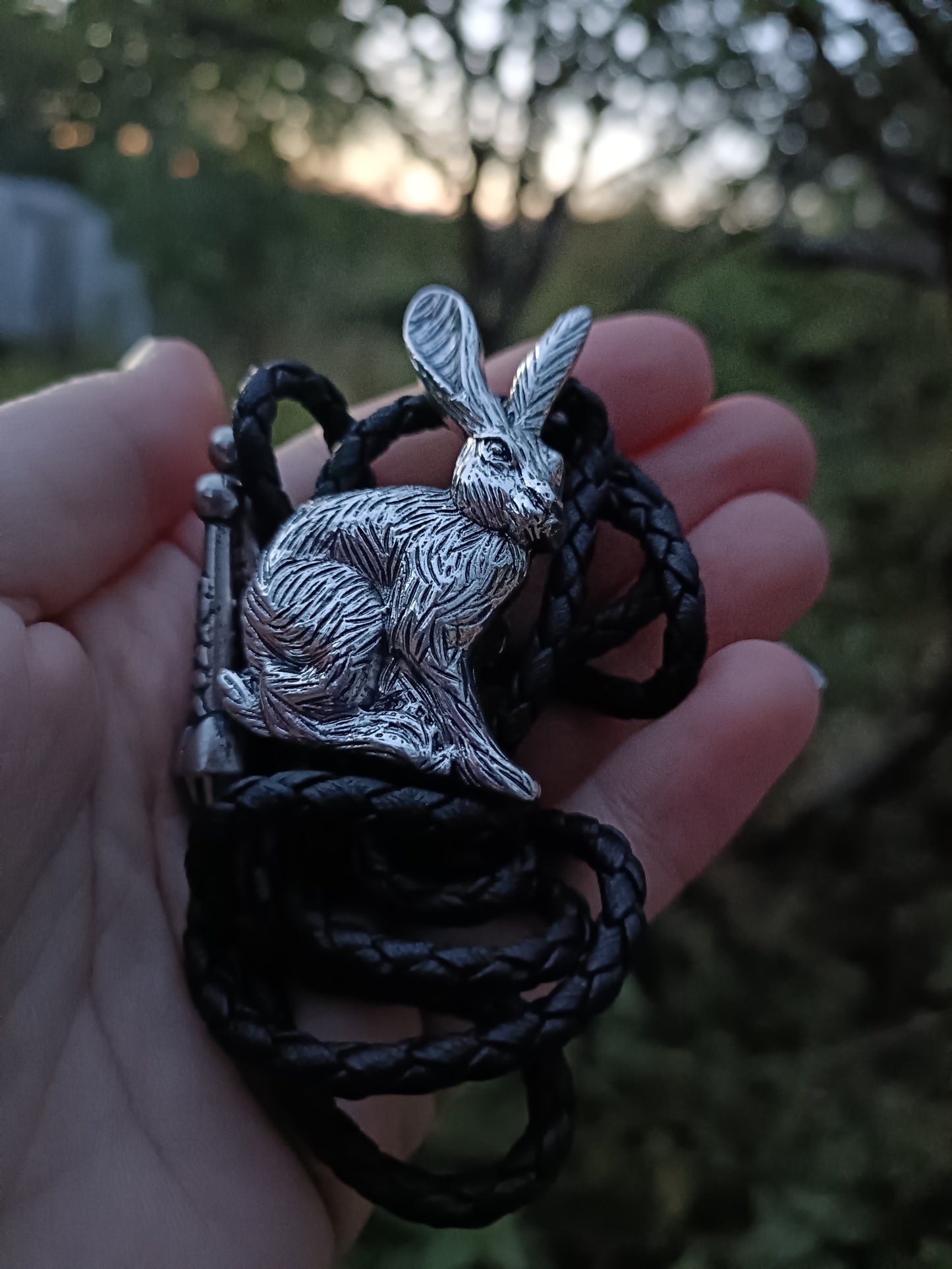 Cottagecore Hare Bolo Tie