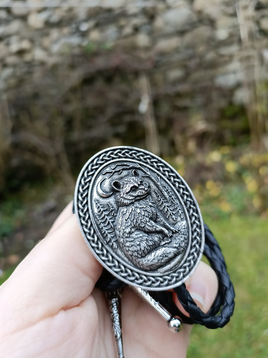 Country Raccoon Bolo Tie