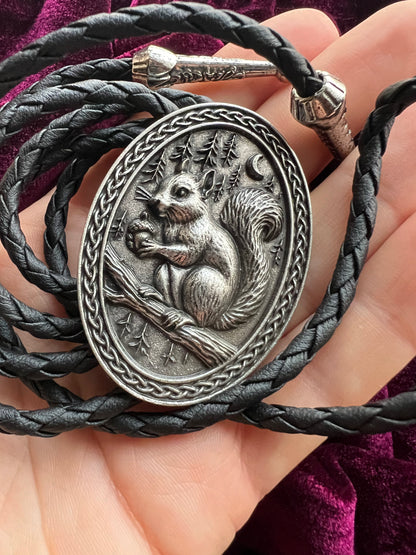 Country Squirrel Bolo Tie