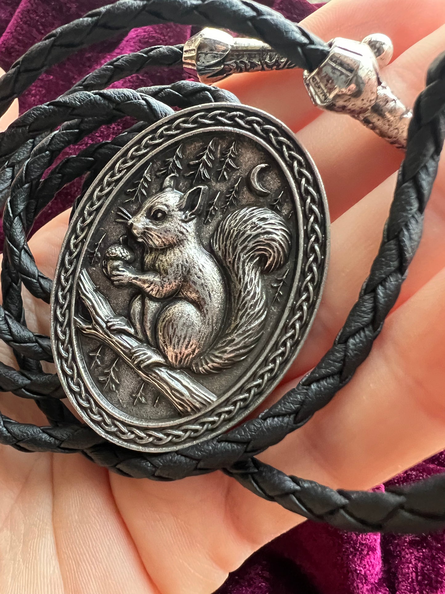 Country Squirrel Bolo Tie