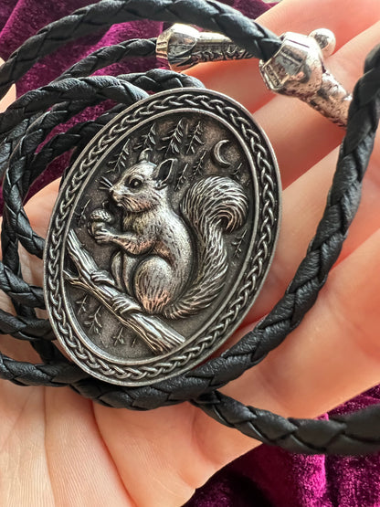 Country Squirrel Bolo Tie