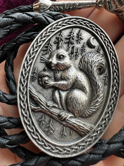 Country Squirrel Bolo Tie