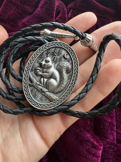 Country Squirrel Bolo Tie