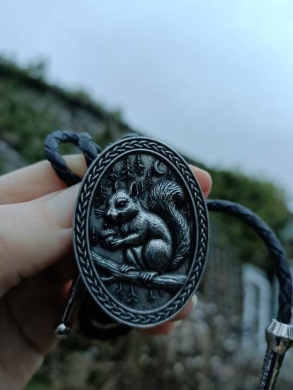 Country Squirrel Bolo Tie