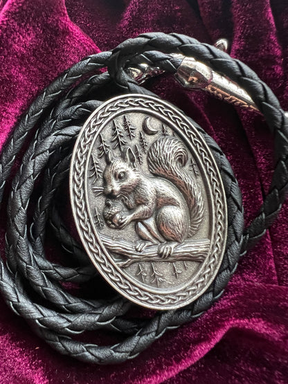 Country Squirrel Bolo Tie