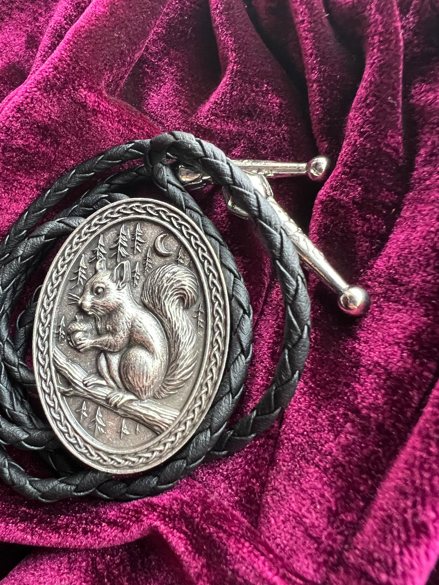 Country Squirrel Bolo Tie