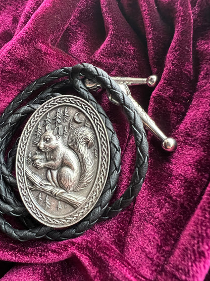 Country Squirrel Bolo Tie