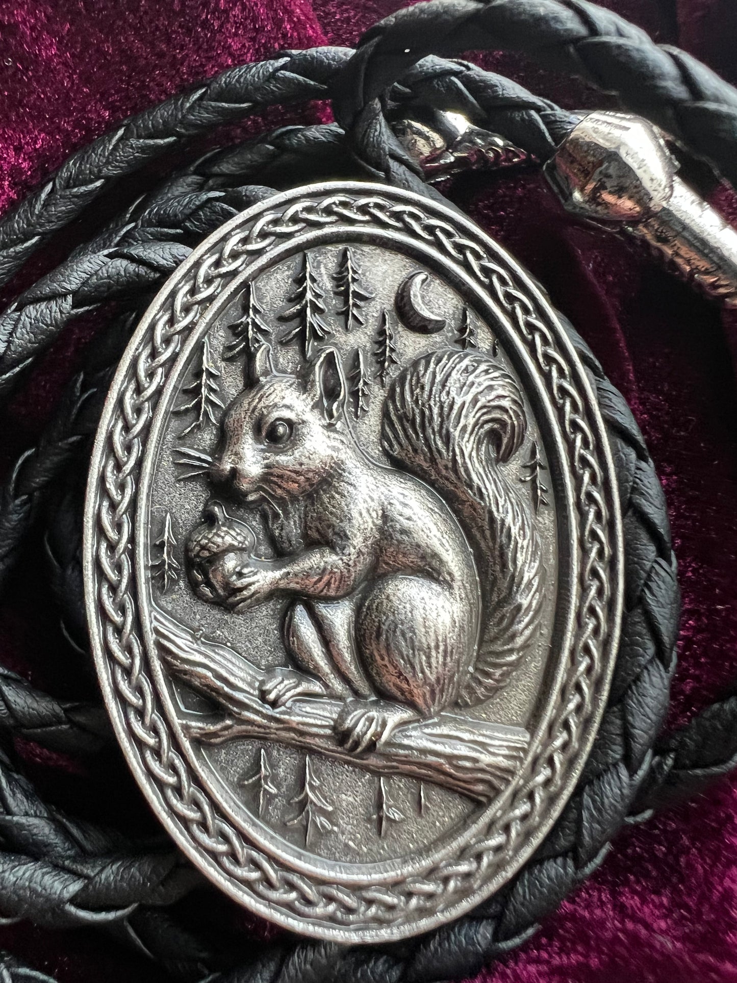 Country Squirrel Bolo Tie