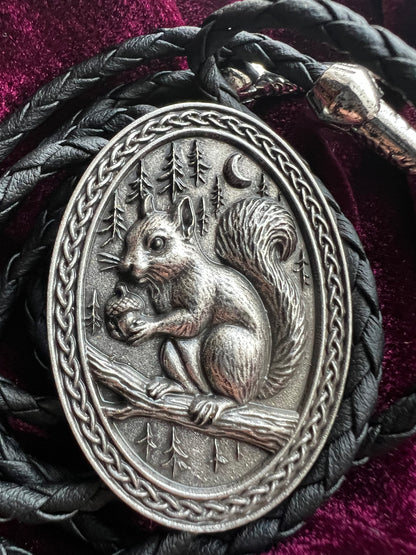 Country Squirrel Bolo Tie
