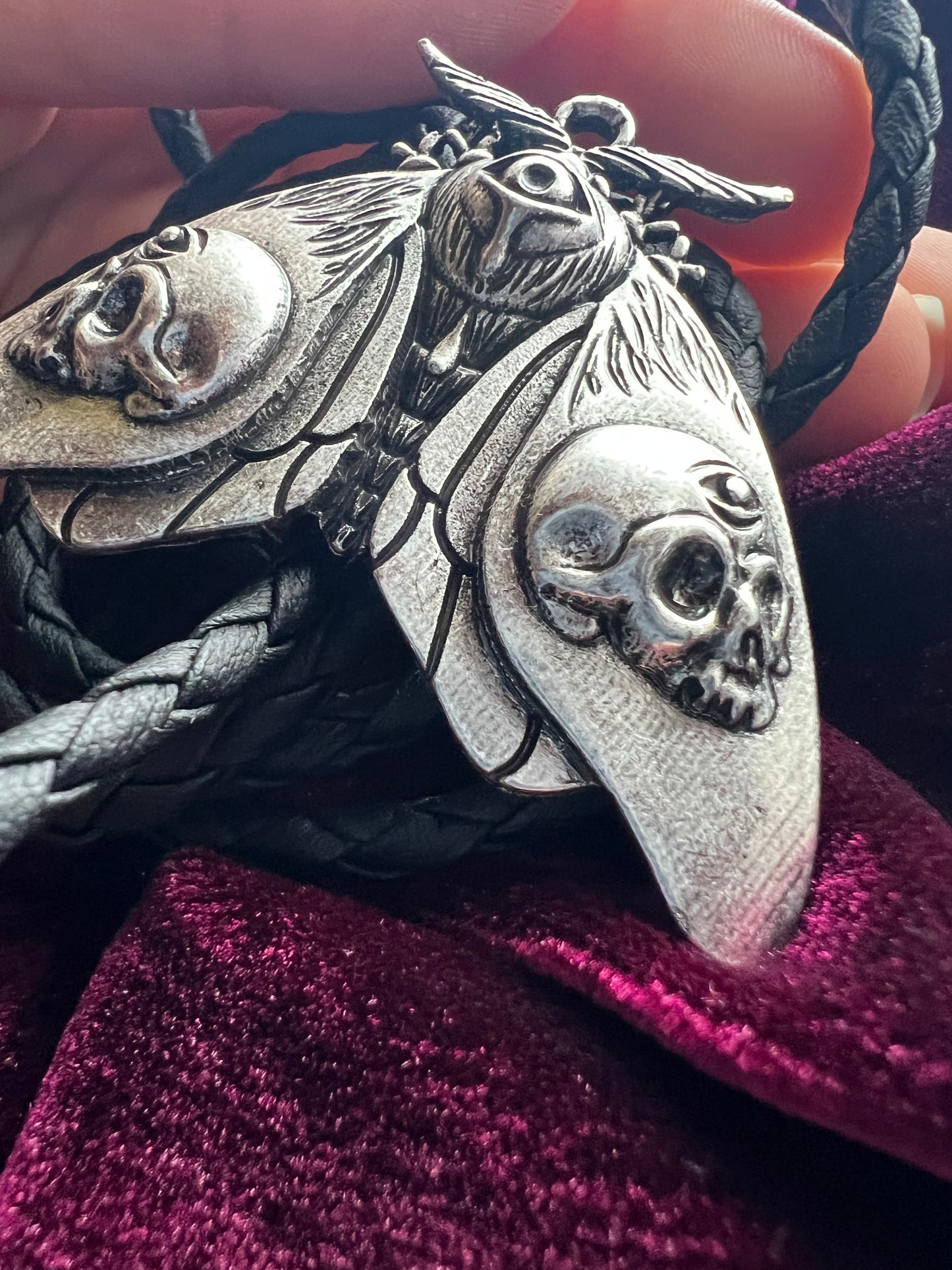 Esoteric Gothic Moth Bolo Tie