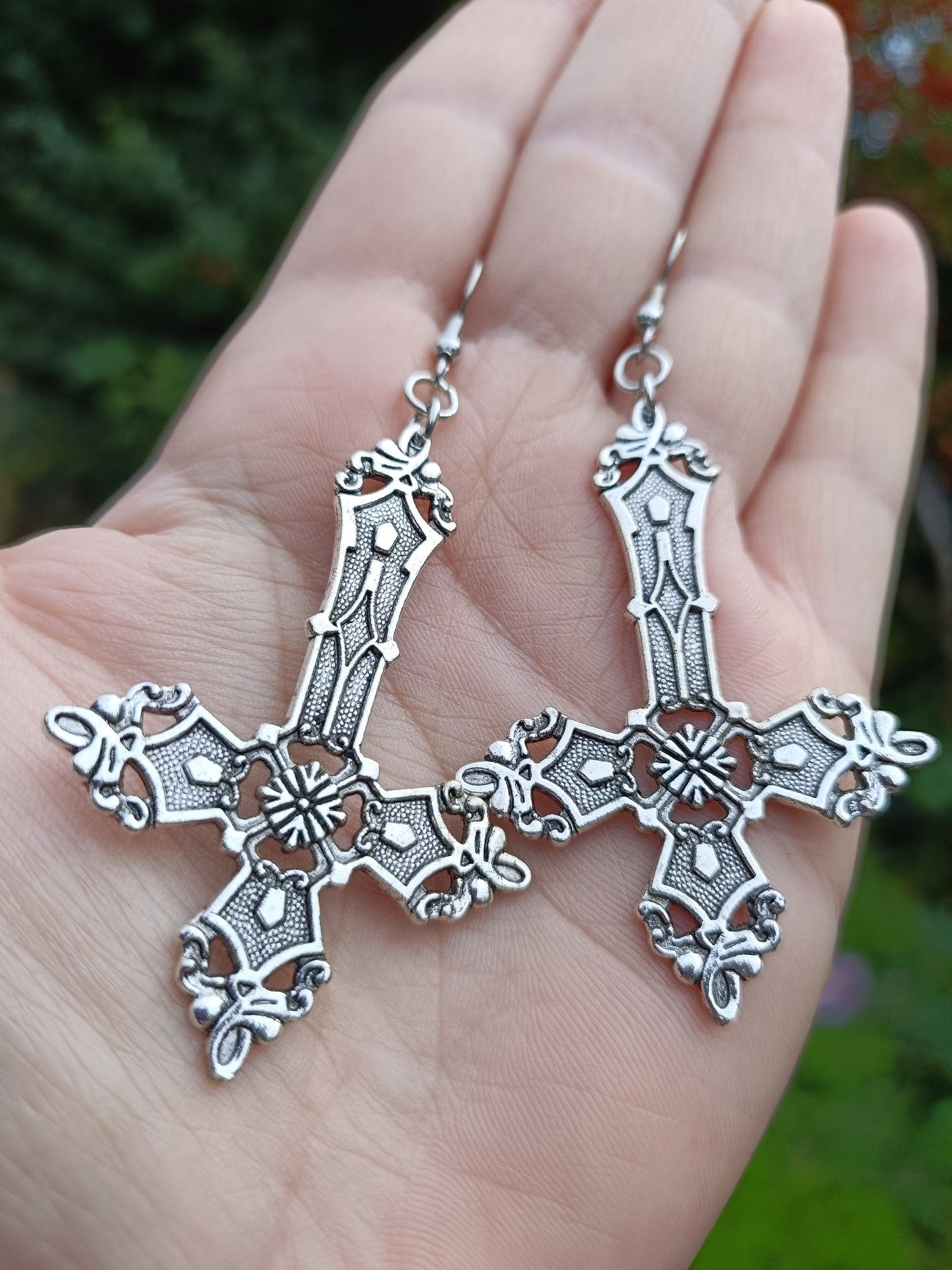 Gothic Cross Earrings