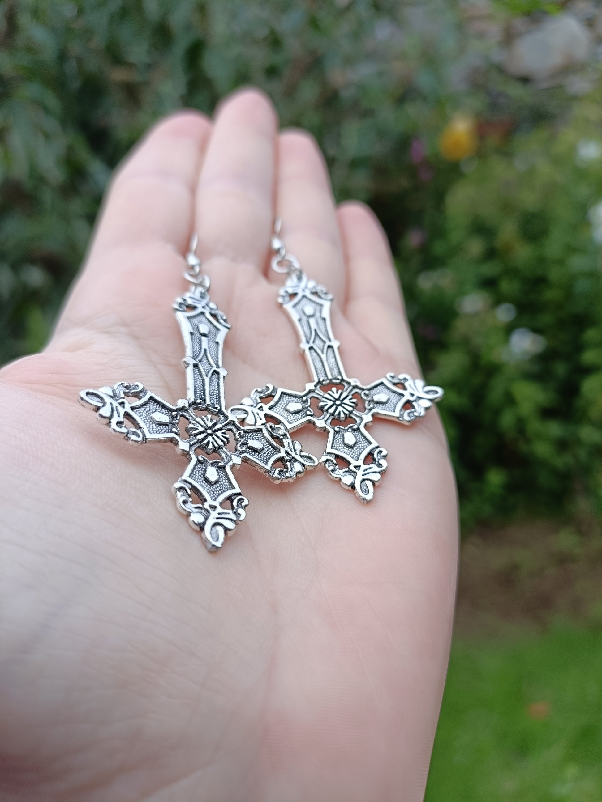 Gothic Cross Earrings