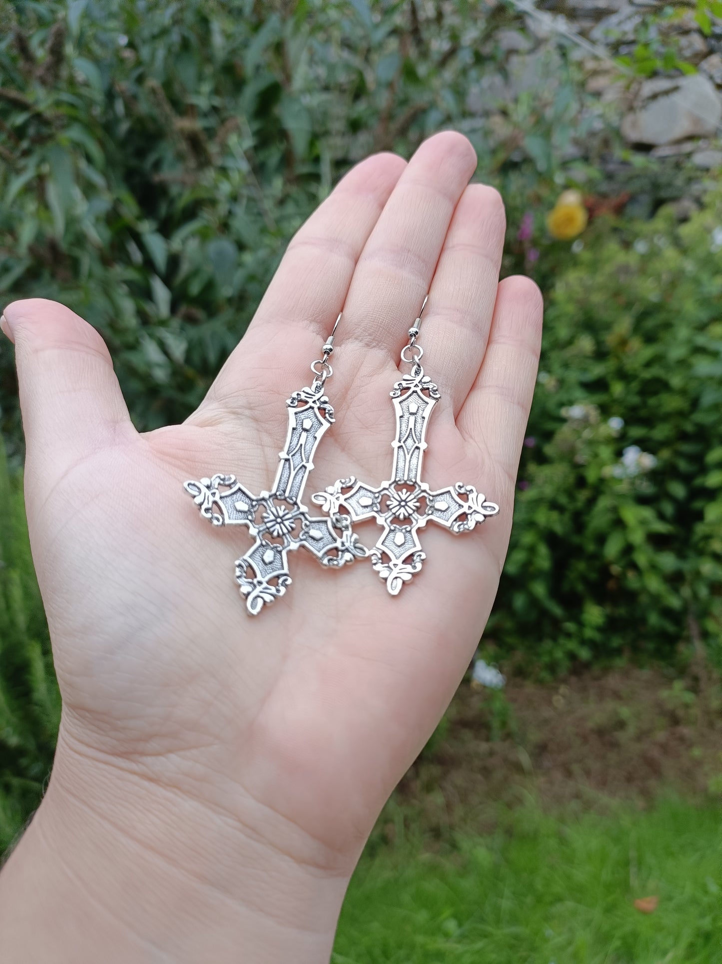 Gothic Cross Earrings