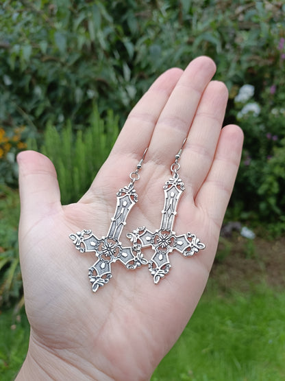 Gothic Cross Earrings