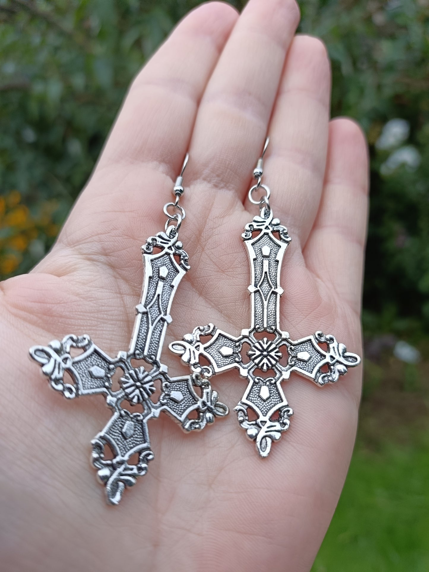 Gothic Cross Earrings