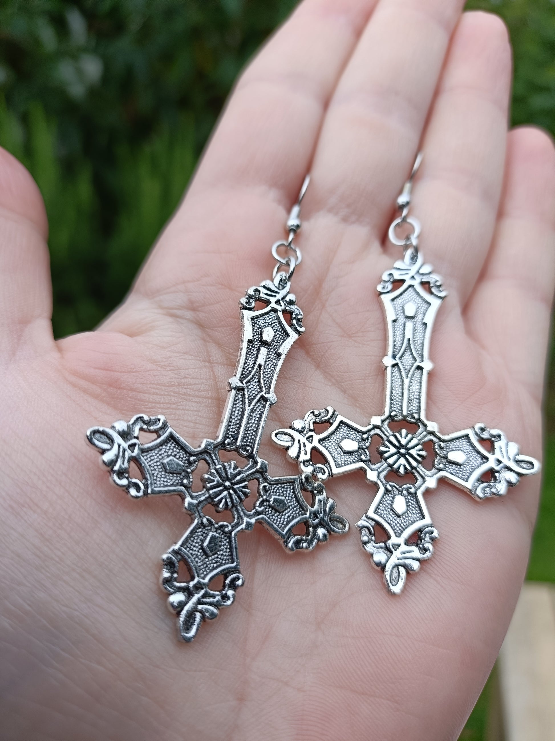 Gothic Cross Earrings