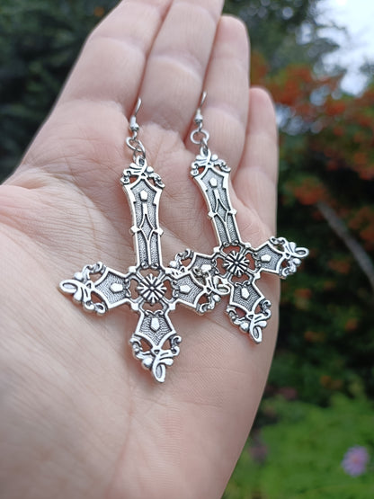 Gothic Cross Earrings