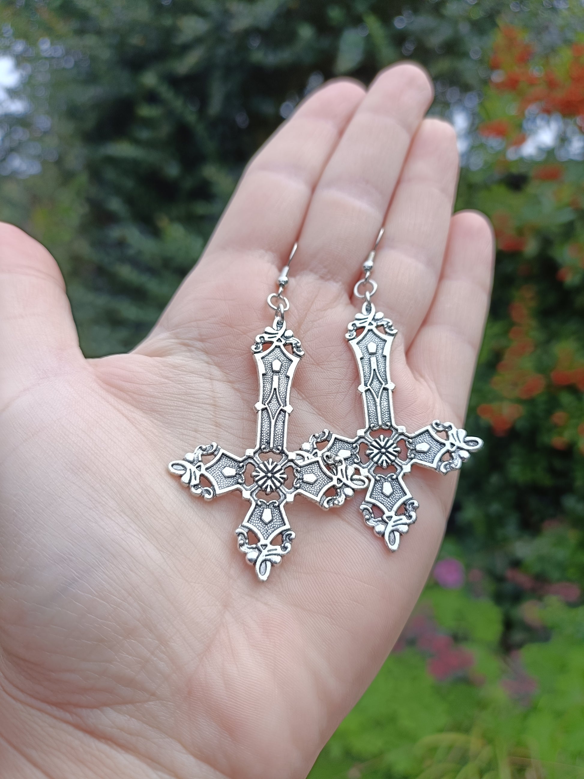 Gothic Cross Earrings