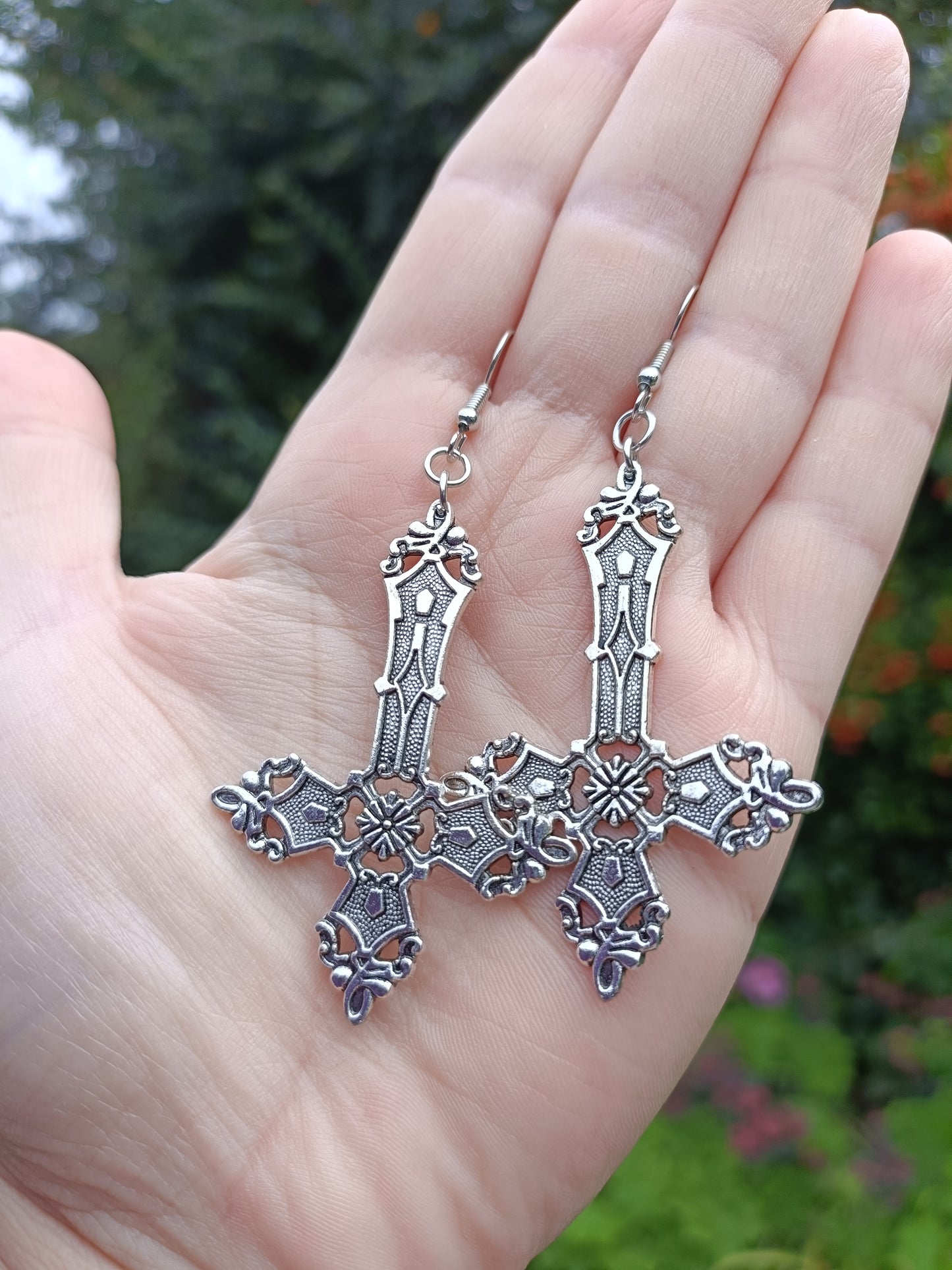 Gothic Cross Earrings