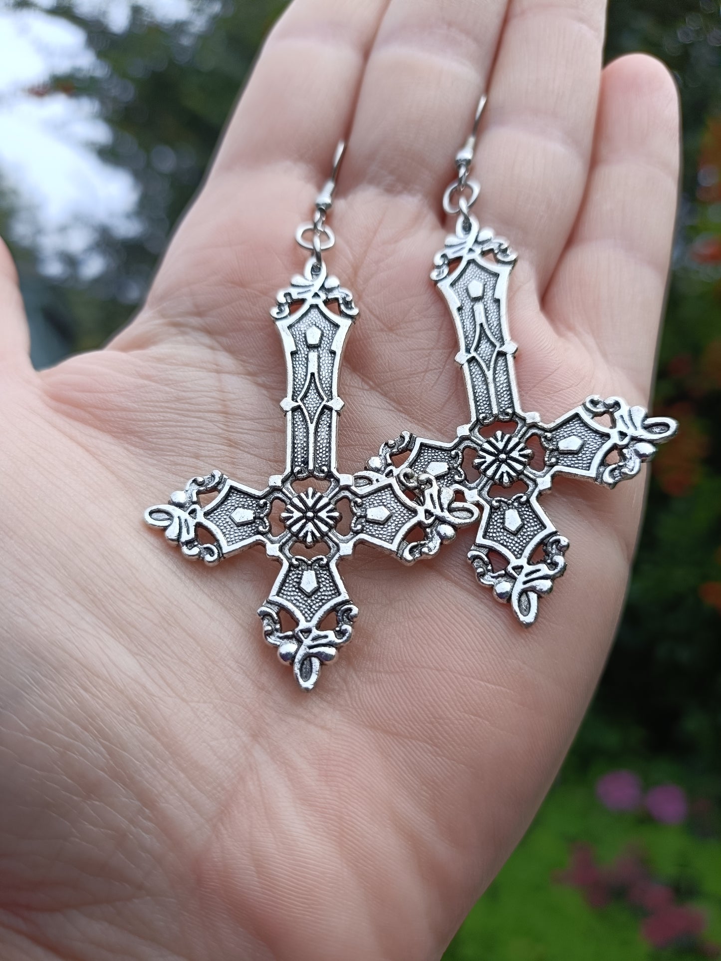 Gothic Cross Earrings
