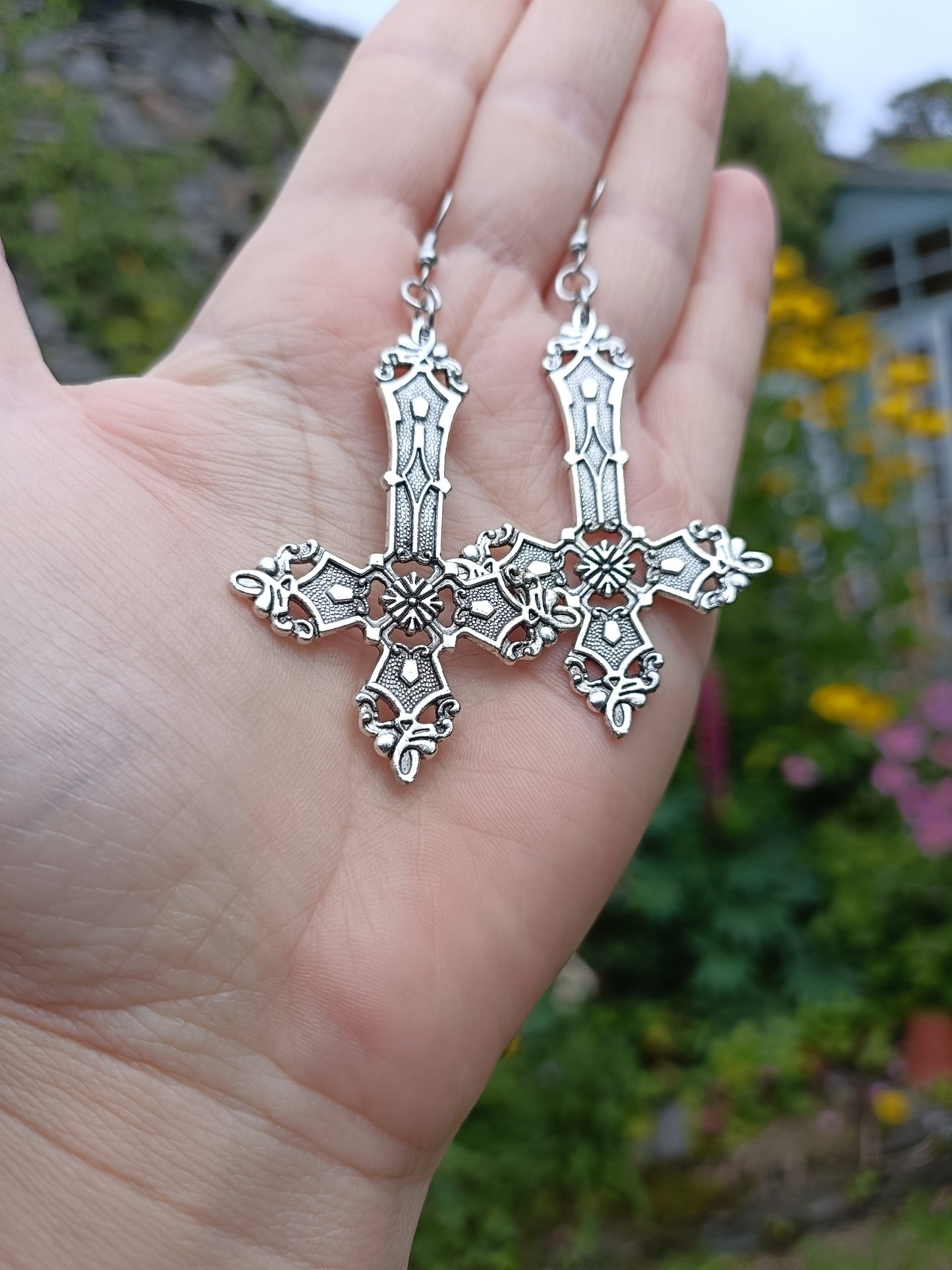 Gothic Cross Earrings