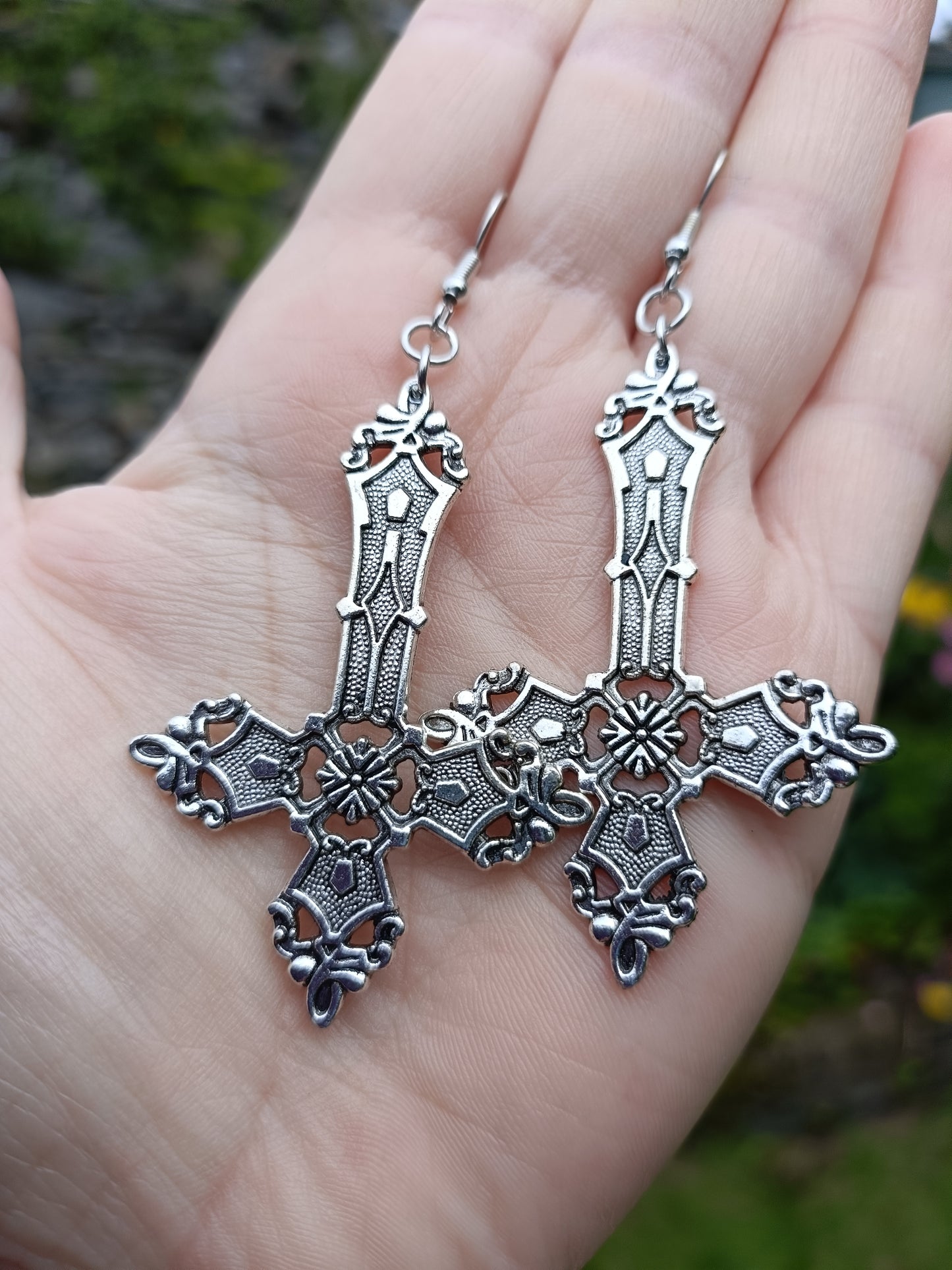 Gothic Cross Earrings
