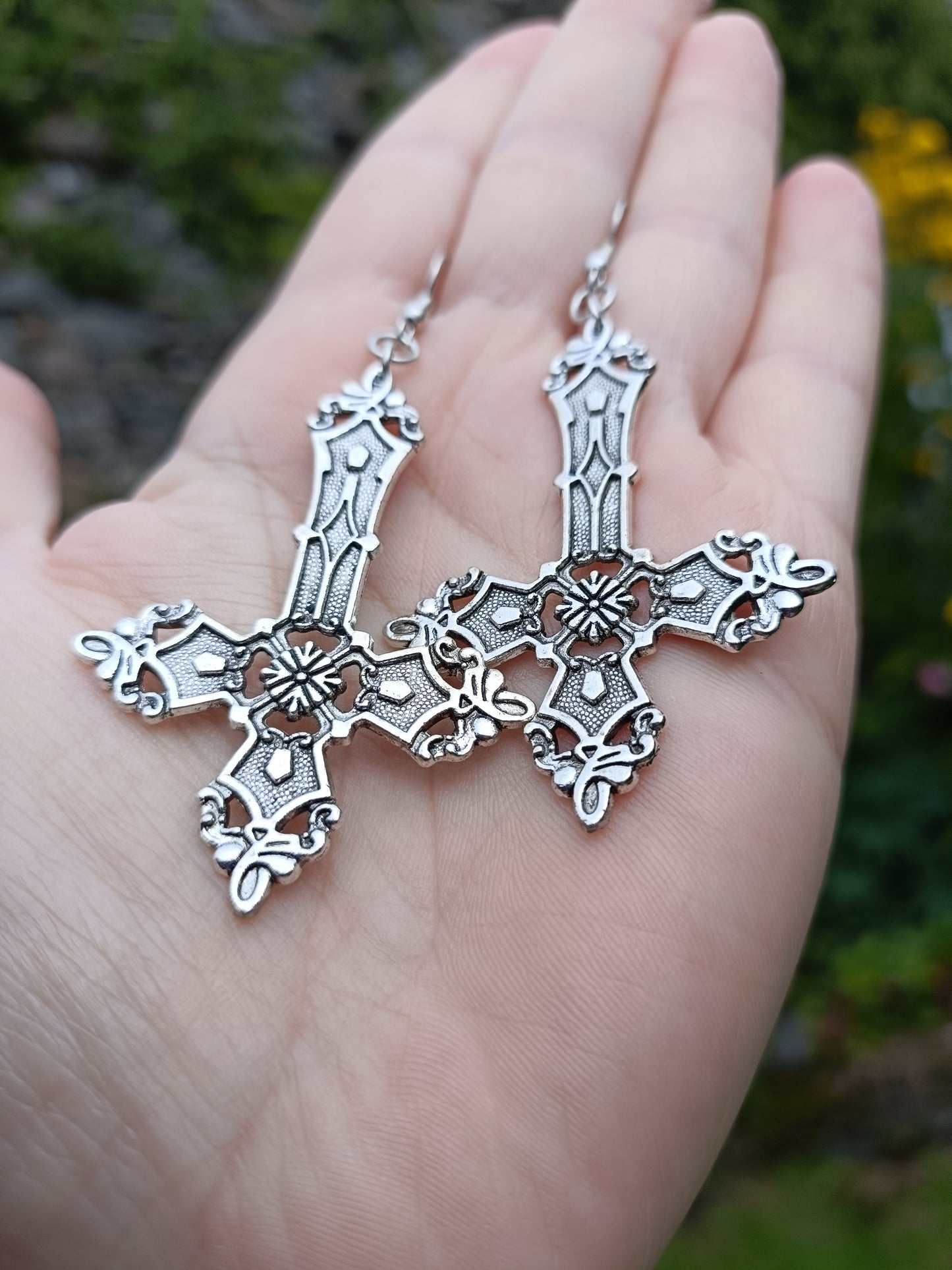 Gothic Cross Earrings