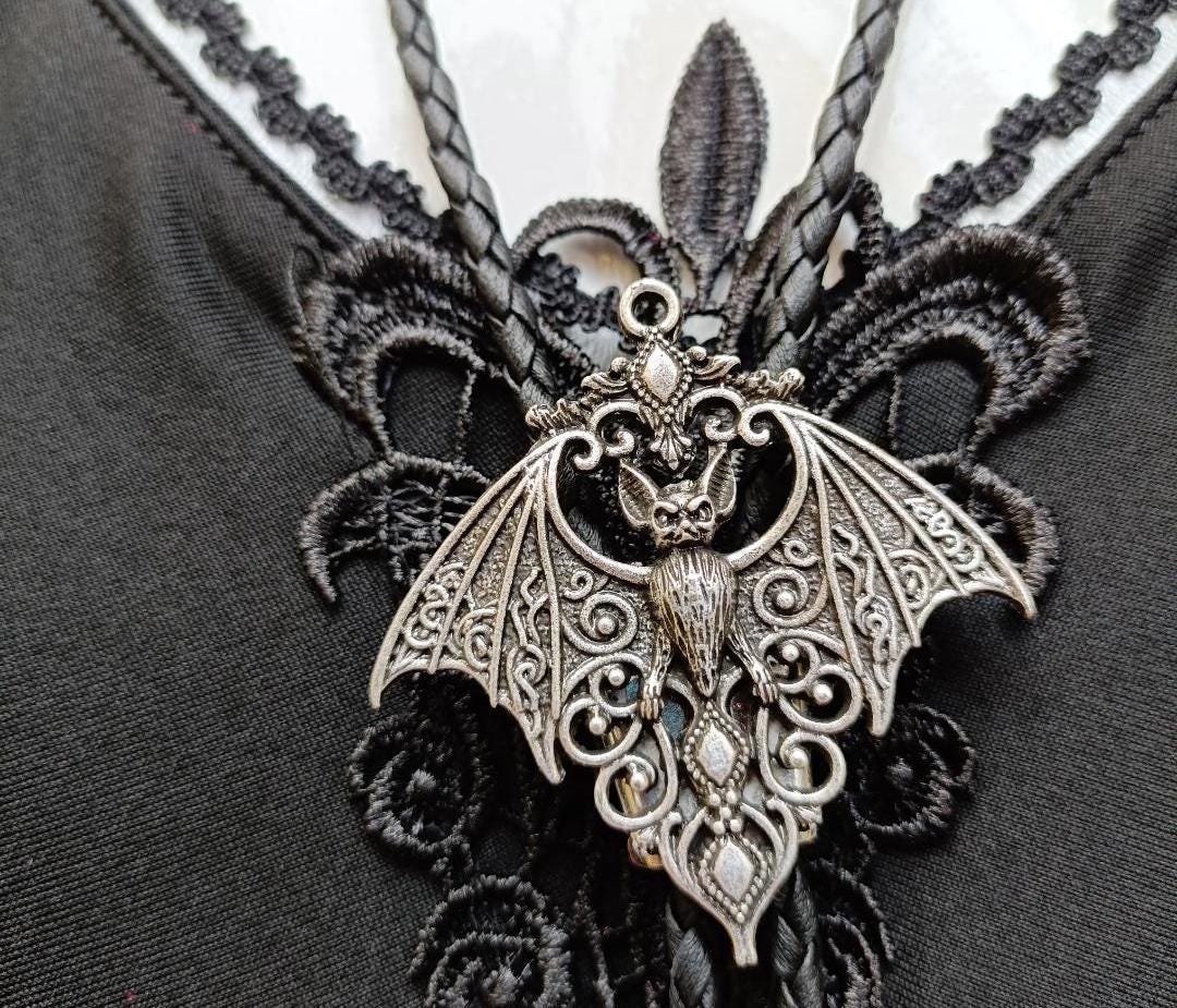 Gothic Vampire Bat Bolo Tie