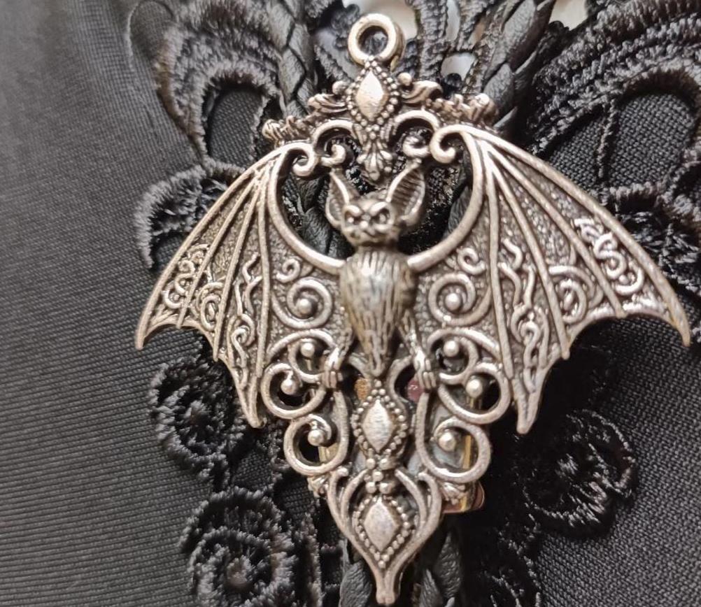 Gothic Vampire Bat Bolo Tie