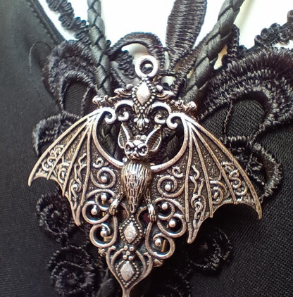 Gothic Vampire Bat Bolo Tie