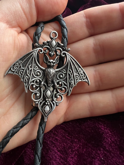 Gothic Vampire Bat Bolo Tie