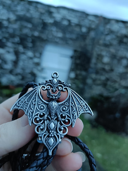 Gothic Vampire Bat Bolo Tie