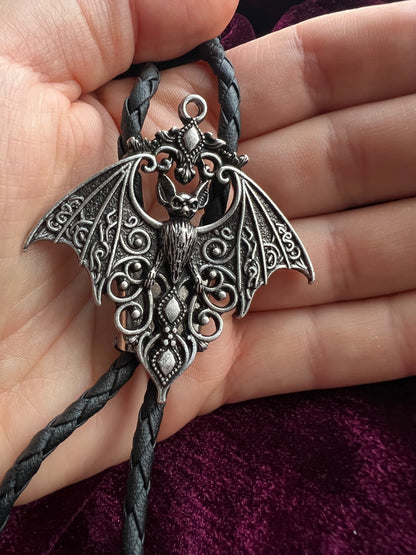 Gothic Vampire Bat Bolo Tie