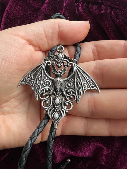 Gothic Vampire Bat Bolo Tie