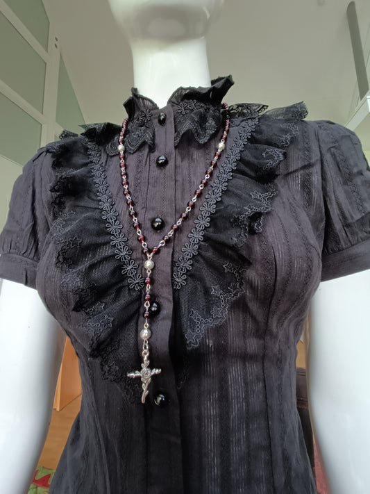 Blood Red Dainty Rosary