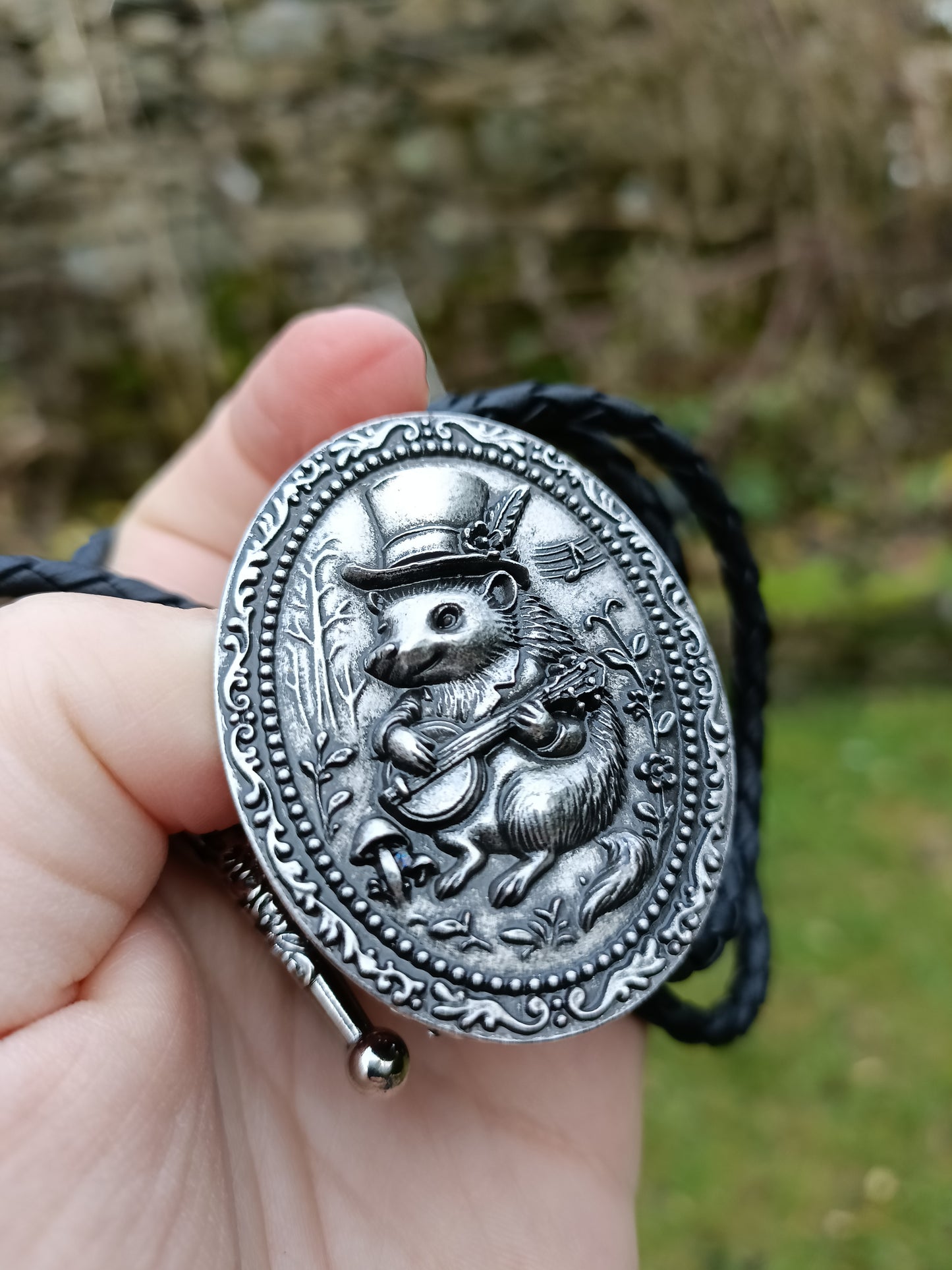 Country Hedgehog Bolo Tie